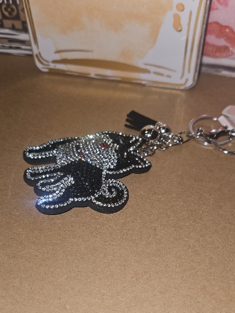 Rhinestone Dog Keychains Nwt - Picture 3 of 5